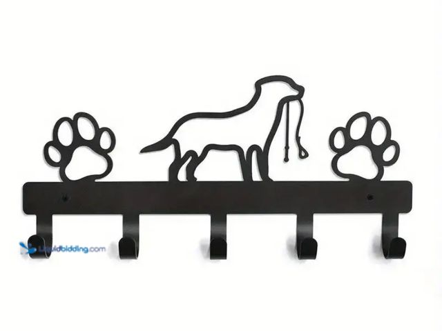 Lot 49-1816692 - New Dog  Heavy-Duty Metal Wall Mounted Storage Rack