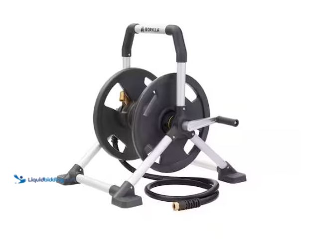 Lot 49-1624692 - Gorilla 150 ft. Aluminum Zero Rust Hose Reel Model # GRS-150H, Unused  Ref#PA0709