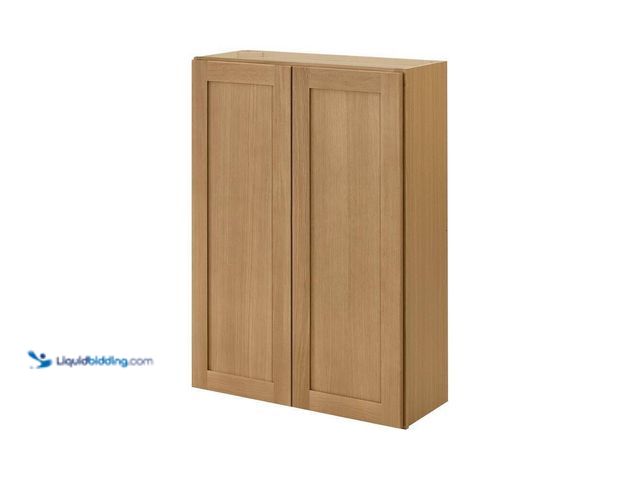 Lot 49-5509672 - Hampton Bay Avondale 30 in. W x 12 in. D x 42 in. H Ready to Assemble Plywood Shaker Wall Kitchen Ca...