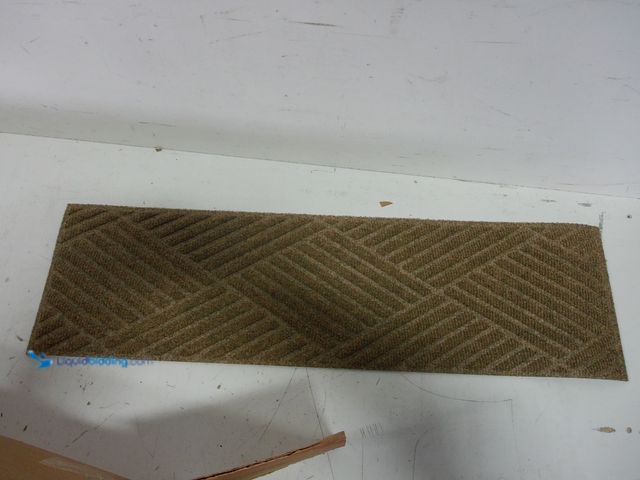 Lot 49-1577062 - Lot of (12) 30 in L x 8.5 in W. Brown Diagonal Patterned Carpet Strips,.  Ref#HDPA0205