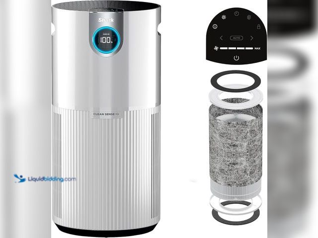 Lot 49-5463435 - SHARK UA205 Nanoseal HEPA Air Purifier MAX with Clean Sense, Covers 1350 Sq Ft, XL Room, Captures 99...