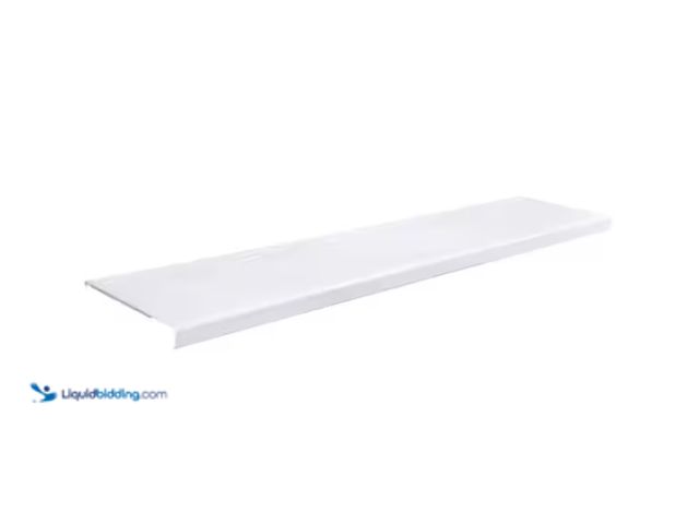 Lot 49-1568612 - Lot of (2) Everbilt 4 ft. x 12 in. Decorative Shelf Cover - White Model # 90338, Unused  Ref#LBREL