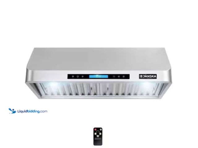 Lot 49-5514414 - JANSKA
30 in. 900 CFM Ducted Under Cabinet Range Hood with Touch Display, LED Lights, and Permanent...