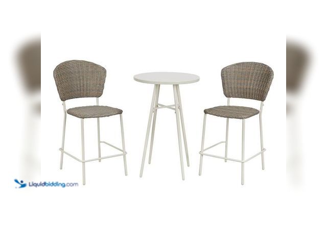 Lot 49-5414038 - StyleWell
Barwick 3-Piece Steel Wicker Outdoor Serving Bar Set, used