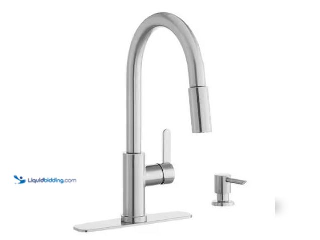 Lot 49-1569035 - Glacier Bay Paulina Single-Handle Pull-Down Sprayer Kitchen Faucet with TurboSpray, FastMount, Soap ...