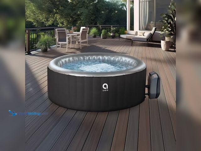 Lot 49-5548836 - Avenli Oasis Inflatable Hot Tub Spa, 2-3 Person, 181 Gallon Capacity MODEL:810111505345 USED. TESTED...