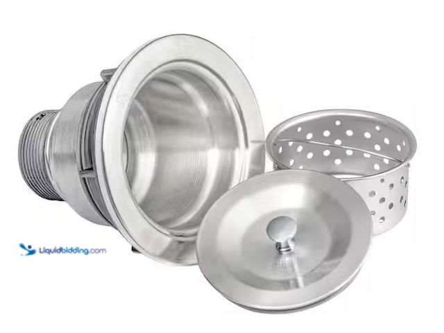 Lot 49-5486168 - Golden Vantage
3.5 in. Multi-Layer Round Stainless Steel Kitchen Sink Drain and Strainer Combo Set ...