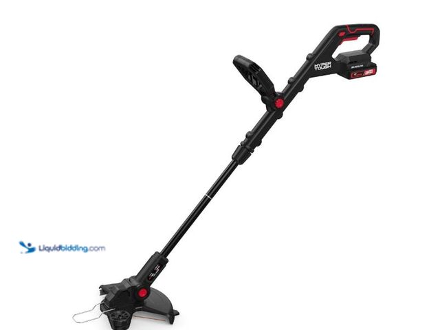 Lot 49-5551912 - Hyper Tough 12" 20V Brushless Cordless String Trimmer with 20V Max 2.0Ah Battery and Charging Cable,...