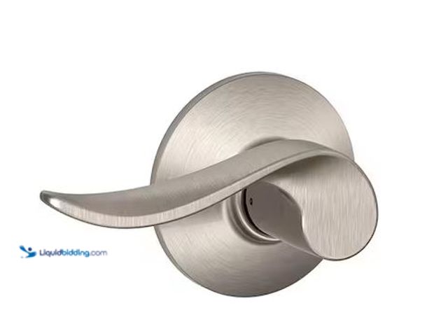 Lot 49-3472114 - Lot of 2 Schlage Sacramento Satin Nickel Passage Hall/Closet Door Lever Handle Model # F10 V SAC 619...