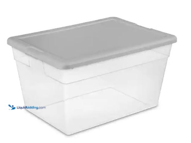 Lot 49-3462942 - Lot of 8 Sterilite 56 Qt. Storage Box Model # 16596A08, Unused  Ref#HDPA0717