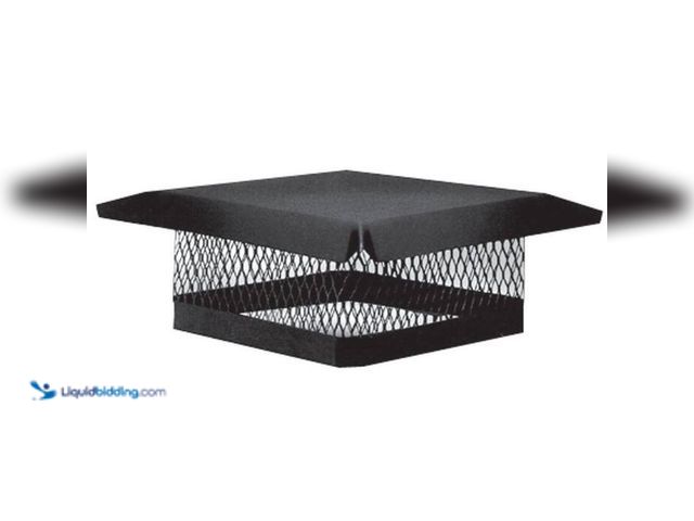 Lot 49-2024368 - Master Flow 9 in. x 13 in. Galvanized Steel Fixed Chimney Cap in Black. Model # CC913. MSRP $55. Unu...