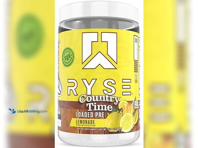 Lot 49-5448602 - RYSE Loaded Pre Workout – Lemonade Country Time, 30 Servings. Unused.   BBD: 11-2026  #FOOD