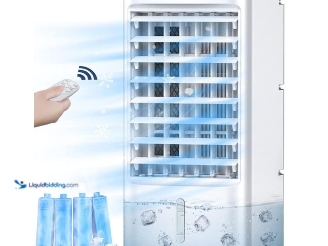 Lot 49-1570231 - BALKO Evaporative Air Cooler, BALKO 3-IN-1 Windowless Portable Air Conditioner, 4 Modes & 3 Speeds P...