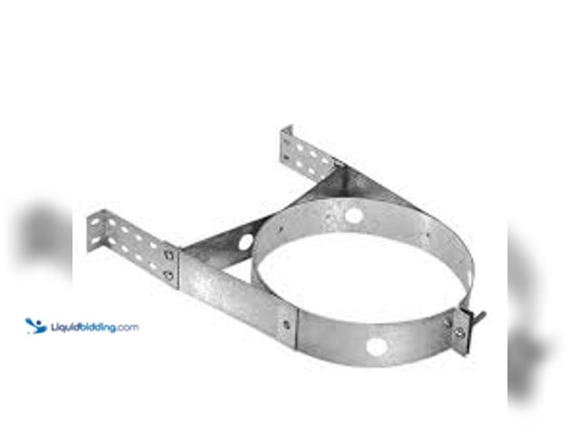 Lot 49-5483568 - DuraVent DuraPlus All-Fuel Chimney 6in. Diameter Adjustable Wall Strap. Model # 6DP-AWS. Unused