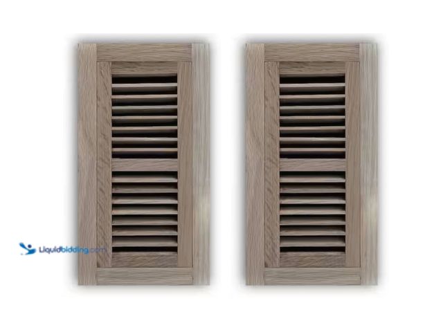 Lot 49-3637808 - Lot of (2) Hampton Bay 4 in. x 12 in. Oak Wood Flush Mount Grille in Unfinished Oak, Model # E1448FM...