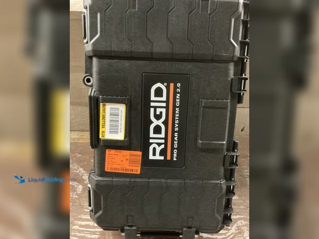 Lot 49-5572308 - RIDGID Pro Gear System Gen 2.0 Stackable Durable Compact Power Tool Box With Secure Hang Mounts. Unu...