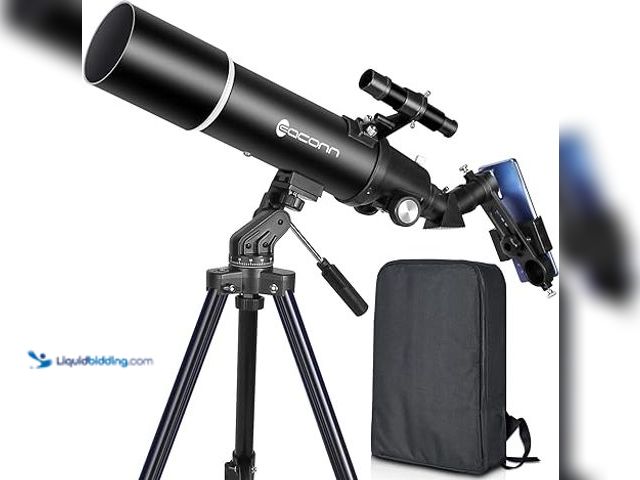 Lot 49-3600275 - Telescopes for Adults Astronomy, 80mm Aperture 600mm Refractor Telescope for Kids & Beginners, Compa...