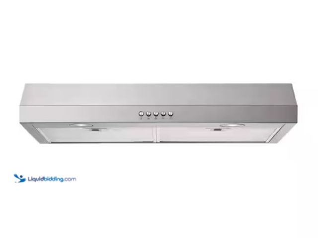 Lot 49-1575766 - Vissani 30 in. 320CFM Convertible Under Cabinet Range Hood in Stainless Steel, Model # 1806A7/GP11(7...