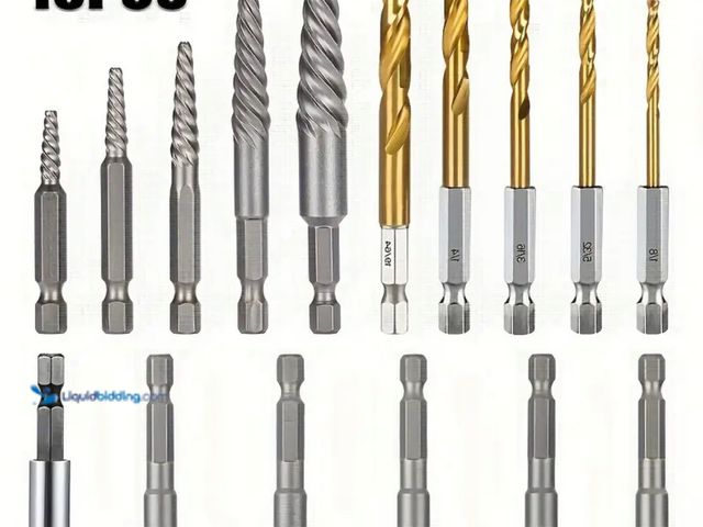Lot 49-1814153 - New 16pcs Screw Extractor, Spiral Bolt Extractor Kit