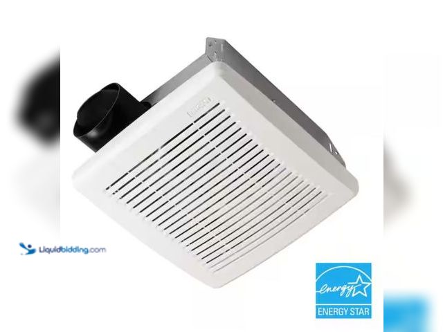 Lot 49-2000865 - Lot of (2) Broan-NuTone 50 CFM Ceiling Bathroom Exhaust Fan with No‑Cut Installation, Quiet Operatio...
