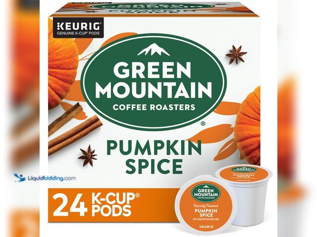 Lot 49-5545215 - Green Mountain Coffee Roasters Pumpkin Spice Coffee, Keurig Single-Serve K-Cup Pods, Light Roast, 24...