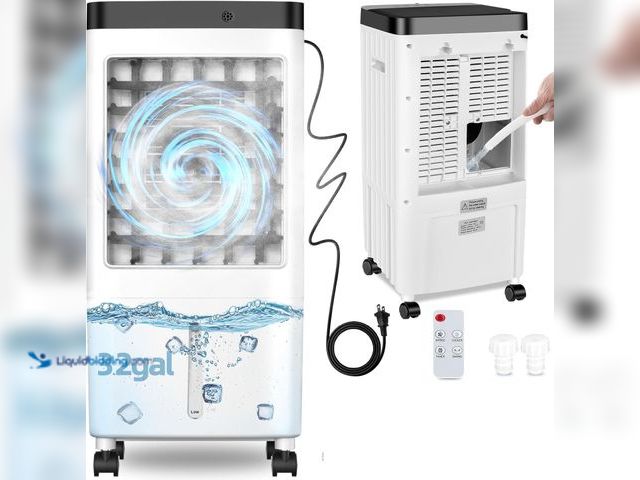 Lot 49-5447923 - Evaporative Air Cooler,Swamp Cooler with Enlarge Water Tank,Swamp Cooler Air Conditioner with Timer,...