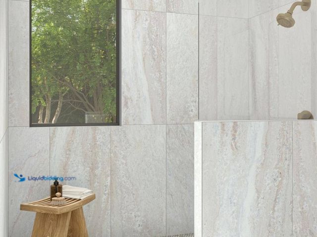 Lot 49-5508273 - Approx 290 sq.ft. Daltile
Sanbristol White Marvel 24 in. x 48 in. Matte Color Body Porcelain Stone ...