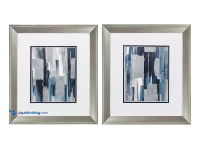 Lot 49-2001082 - (2-Piece) Paragon Framed Giclee Abstract Art Print 18 in. x 16 in., Model # 48123, Unused.   Ref#SB0...