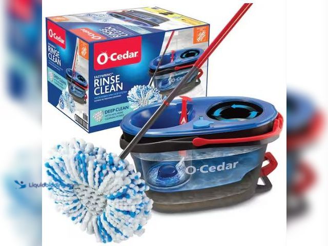 Lot 49-1549258 - O-Cedar Rinse Clean Deep Clean Microfiber Spin Mop, Clean with Clean Water Model # 174221,  Slightly...