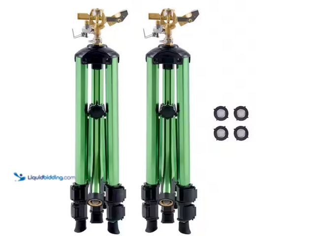 Lot 49-1628021 - SVOPES Impact Sprinkler with Tripod Base, Set of 2, Brass Head and 3/4 in. NH Connector, 3/4 in. Dia...