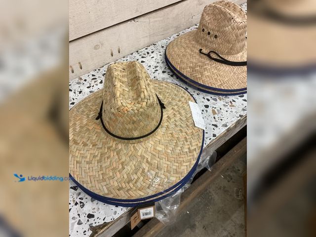 Lot 49-5476287 - Puerto Rico Flag Straw Hat 2pk. Unused