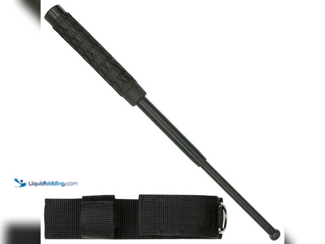 Lot 49-1803944 - Expandable Stainless Steel Self Defense Baton 16" Black - NEW - This handy deterrent provides the ca...