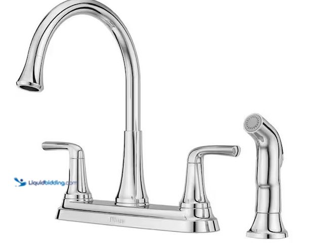 Lot 49-5460503 - Pfister
Ladera Double Handle Deck Mount Standard Kitchen Faucet with Optional Side Spray in Polishe...
