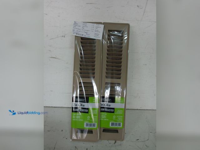 Lot 49-3616844 - Everbilt Set of (2) 2 in. x 14 in. 2-Way Steel Floor Register in Brown - Unused SKU # 323553  Ref#PA...