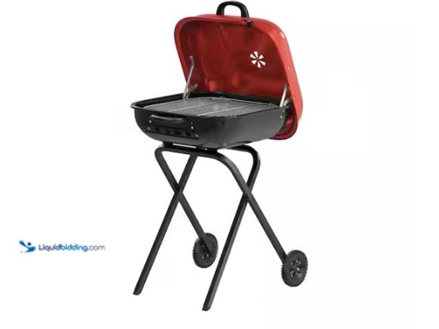 Lot 49-5580775 - Americana
Walk-A-Bout Portable Red Charcoal Grill. Store SKU # 653327. Unused with scuffs and scrat...
