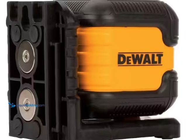 Lot 49-3631422 - DEWALT 55 ft. Green Self-Leveling Cross Line Laser Level with (2) AA Batteries & Case, Model # DW088...