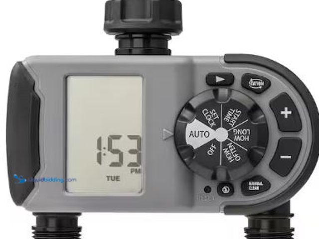 Lot 49-1517107 - Orbit
2-Outlet Programmable Hose Watering Timer Sprinkler Timer, Model # 56544, New  Ref#AHD-PA0717