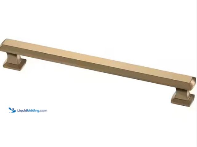 Lot 49-1549416 - (12x) Liberty Chamfered Slim Bar 6-5/16 in. (160 mm) Classic Champagne Bronze Cabinet Handle Drawer ...