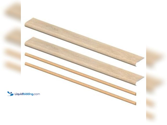 Lot 49-5572074 - VERSATRIM Dusk Cherry 6.5 mm x 46 in. x 5 in. Exact Match Round Nose Open Stair Return/Landing Kit (...