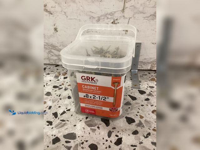 Lot 49-5452065 - GRK Fasteners
#8 x 2-1/2 in. Star Drive Washer Head Cabinet Wood Screw (330-Piece per Pack) SKU # 5...