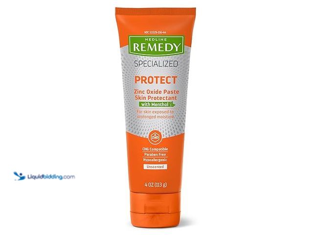 Lot 49-2006402 - Lot of (4) Medline Remedy Specialized Zinc Oxide Paste with Menthol (4 oz Tube), Unscented, Calamine...