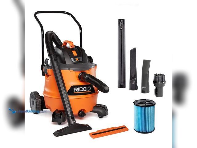 Lot 49-2004248 - RIDGID 16 Gal. 6.5 Peak HP NXT Shop Vacuum Wet Dry Vac with Cart, Fine Dust Filter, Hose and Accesso...