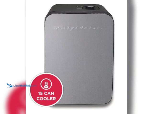 Lot 49-5485225 - Frigidaire 15-Can Retro Mini Fridge Cooler – Stainless Steel. Unused and works.