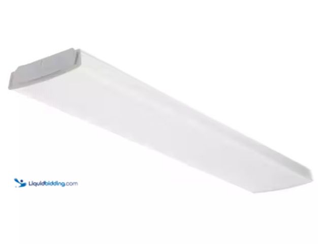 Lot 49-2025263 - Lithonia Lighting Contractor Select 48-in. 4000 Lumens Integrated LED White Low Profile Flush Mount ...