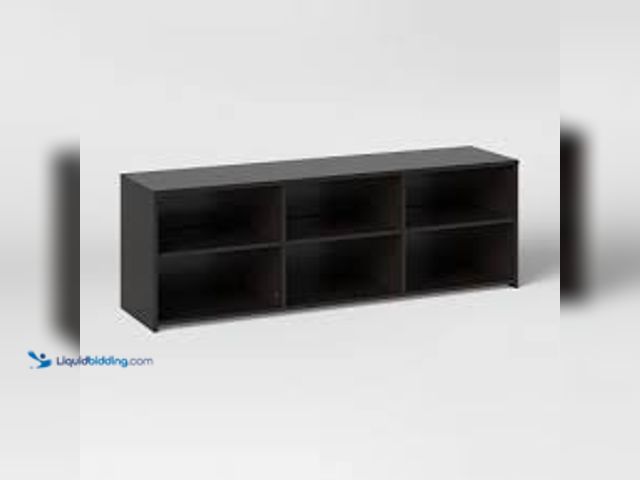 Lot 49-3531720 - Storage TV Stand for TVs up to 70" Black - Room Essentials, Model#19190844417, Unused