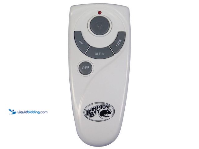 Lot 49-5412916 - Hampton Bay
Ceiling Fan Remote Control. Item is Unused