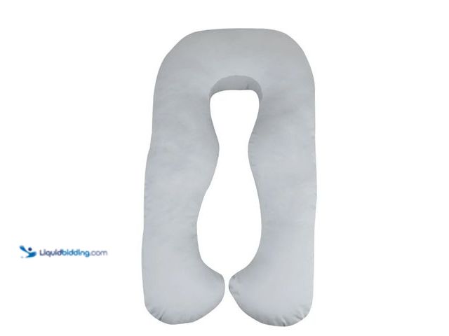Lot 49-1627203 - Leachco Slumber Wonder Contoured Total Body Pregnancy Pillow - Gray Model #5501533563, Unused  Ref#W...