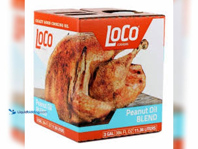 Lot 49-5483554 - LOCO 3 Gal. Peanut Oil Blend. Model # LCBLENDOIL. Unused