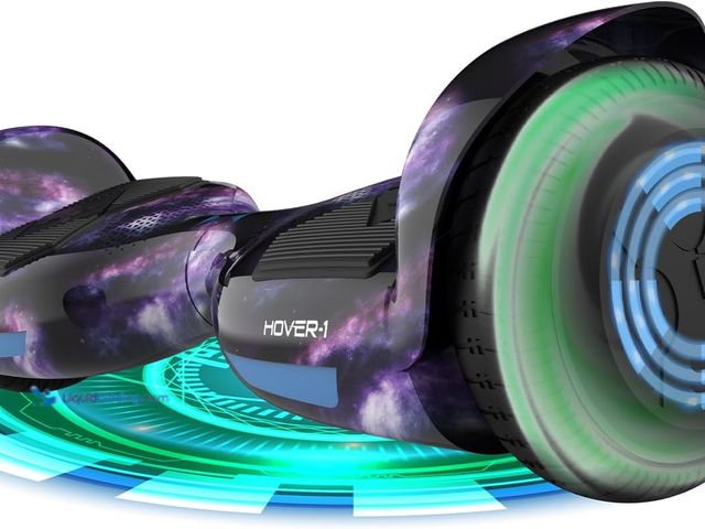 Lot 49-3511743 - Hover-1 Helix Electric Hoverboard | 7MPH Top Speed, 4 Mile Range, 6HR Full-Charge, Built-In Bluetoot...