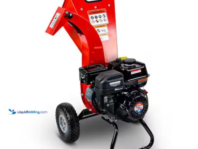 Lot 49-1600199 - GreatCircleUSA 3 Inch Max Wood Capacity 7 HP Gas Powered Mini Wood Chipper Shredder Mulcher Ultra Du...